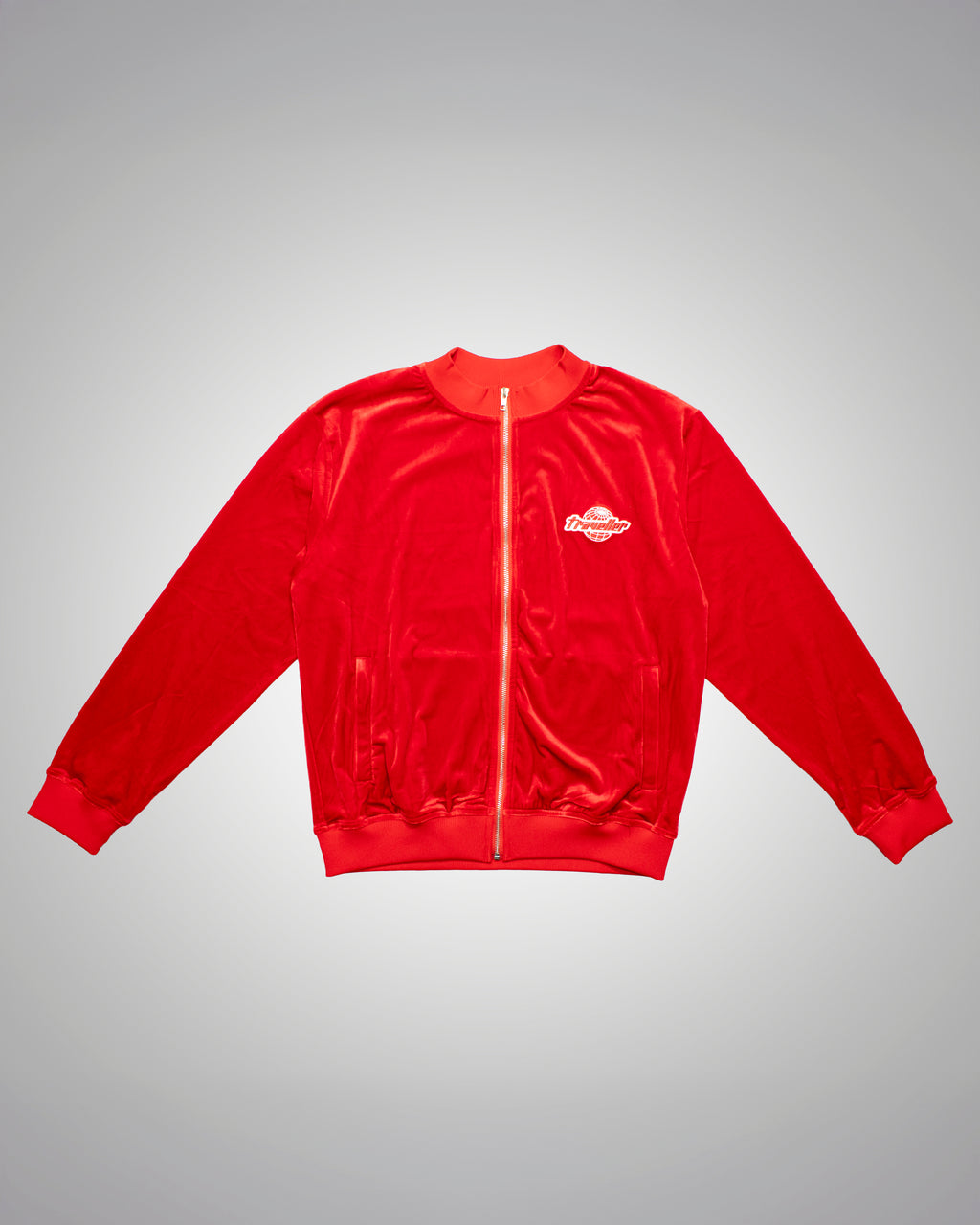 Traveller Velour Top Red