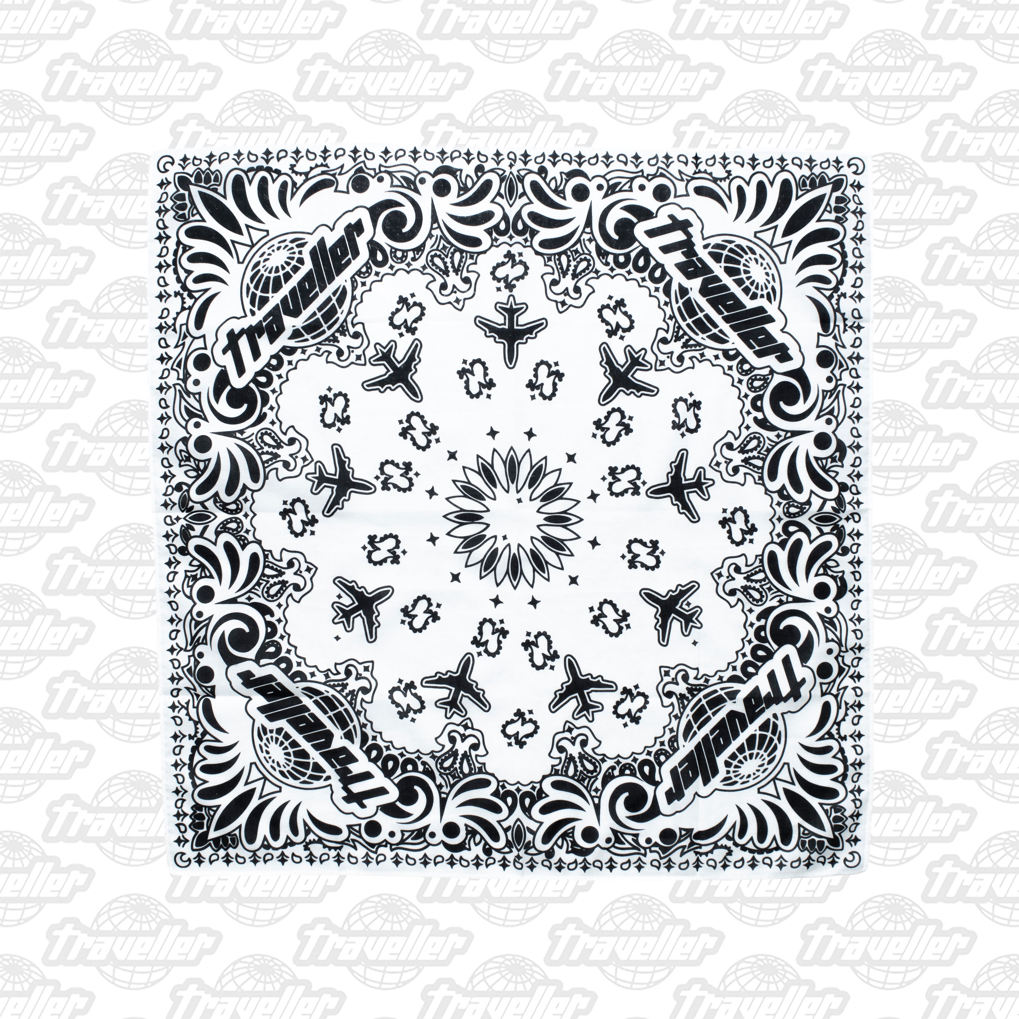 Traveller Bandana White