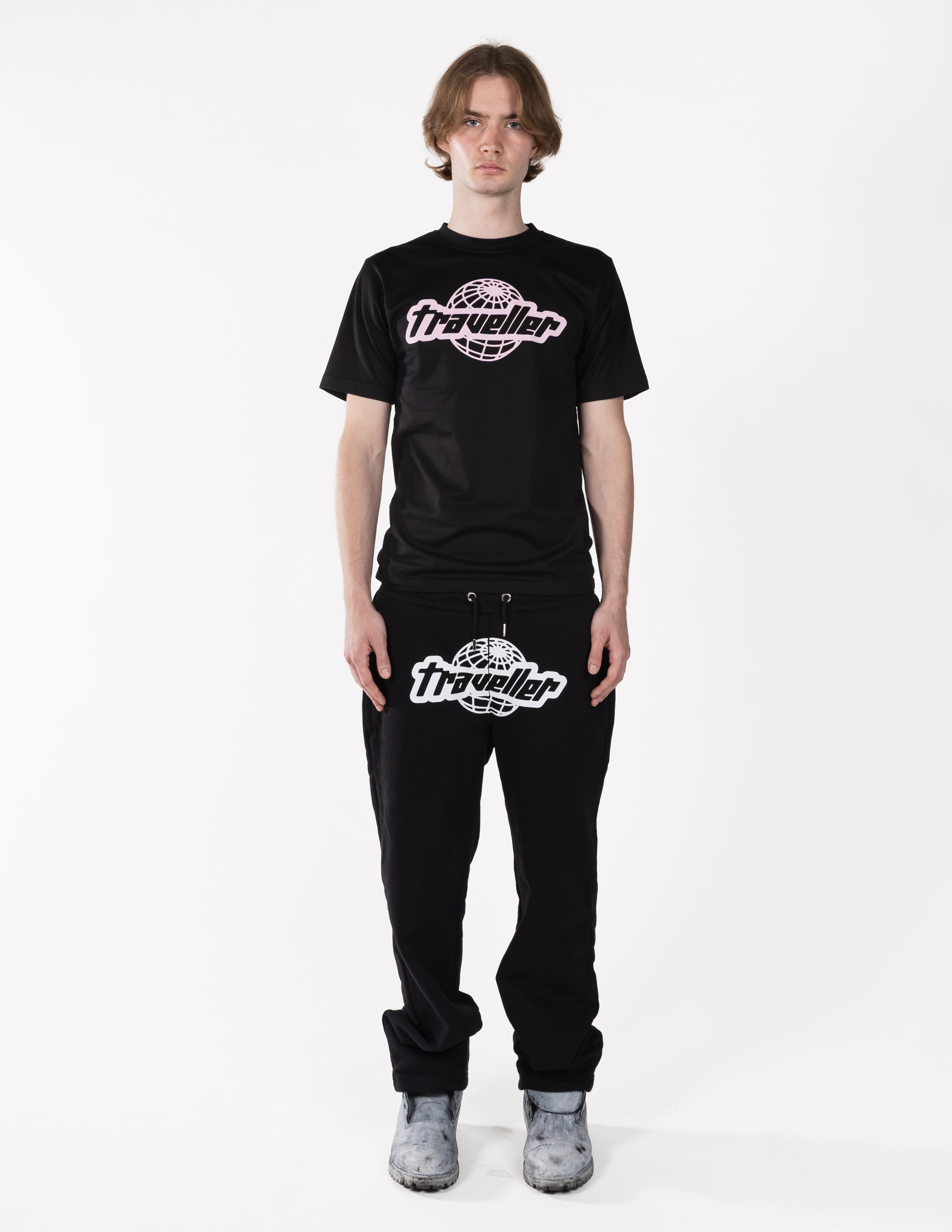 TRAVELLER LOGO T-SHIRT PINK