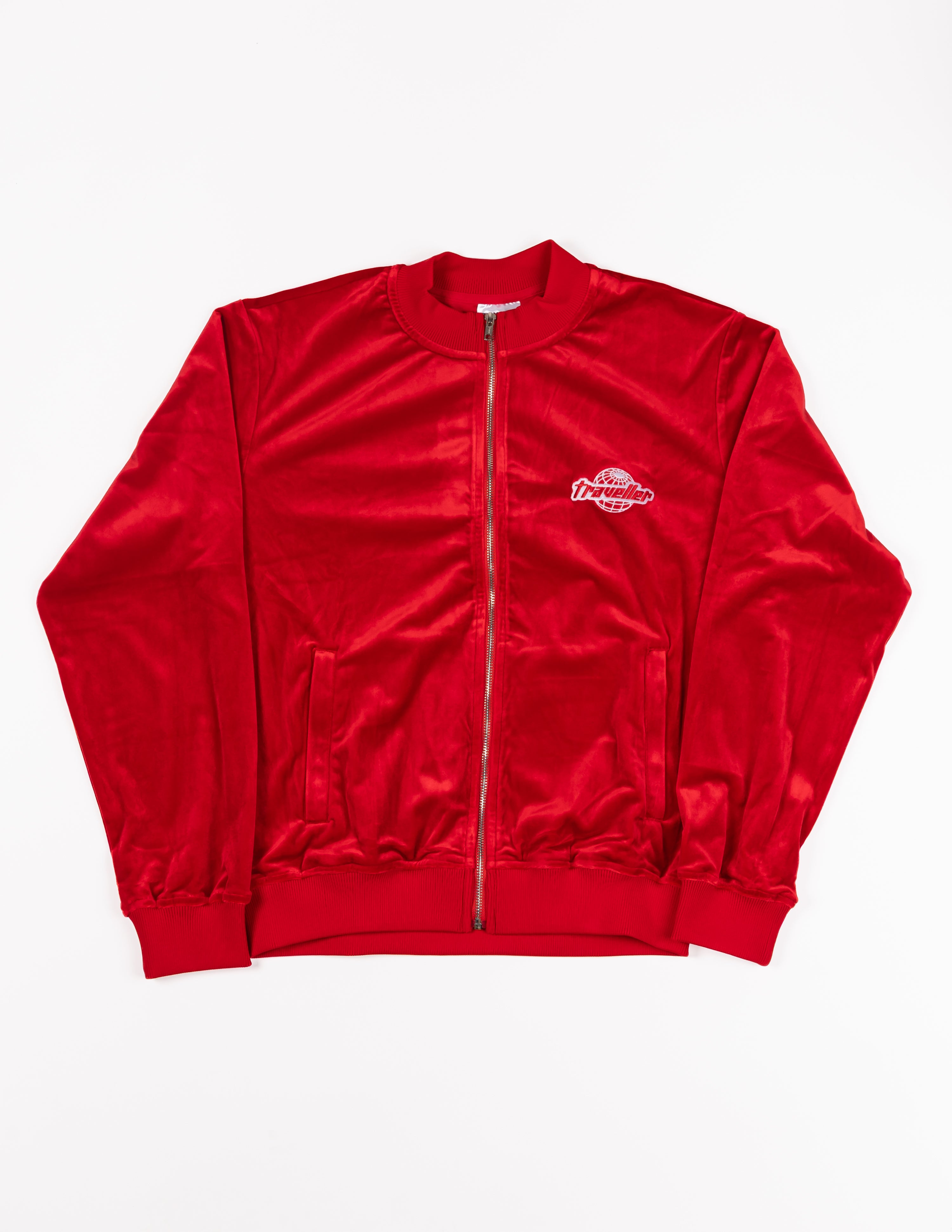 Traveller Velour Top Red