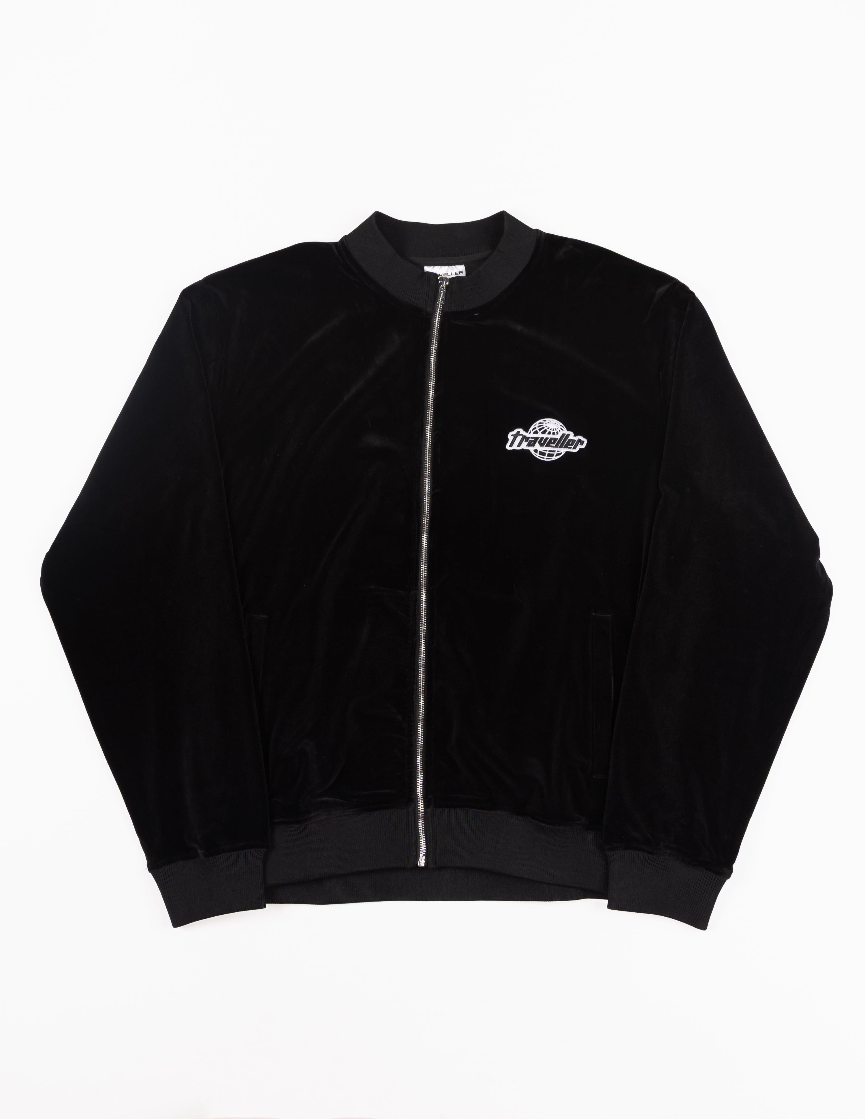 Traveller Velour Top Black
