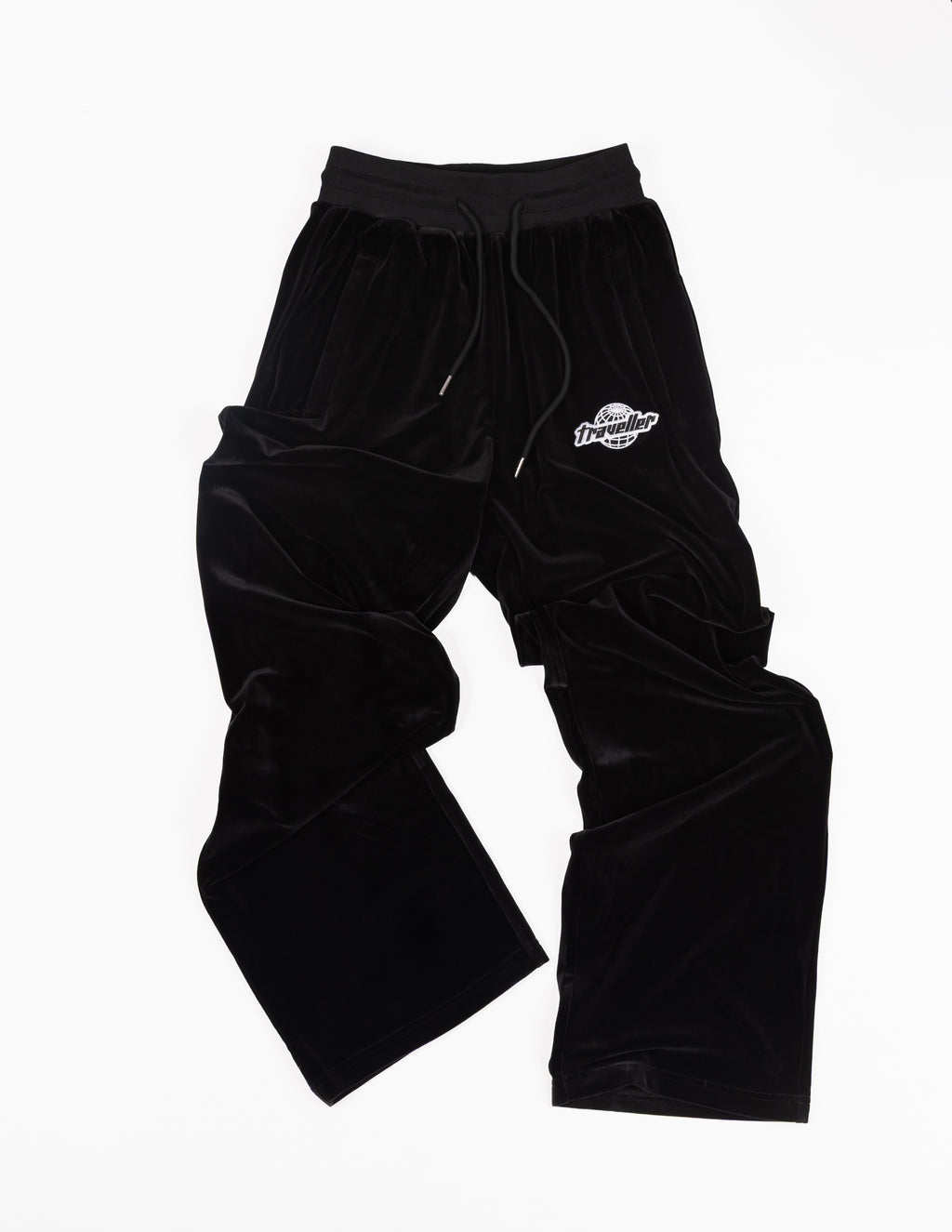 Traveller Velour Pants Black