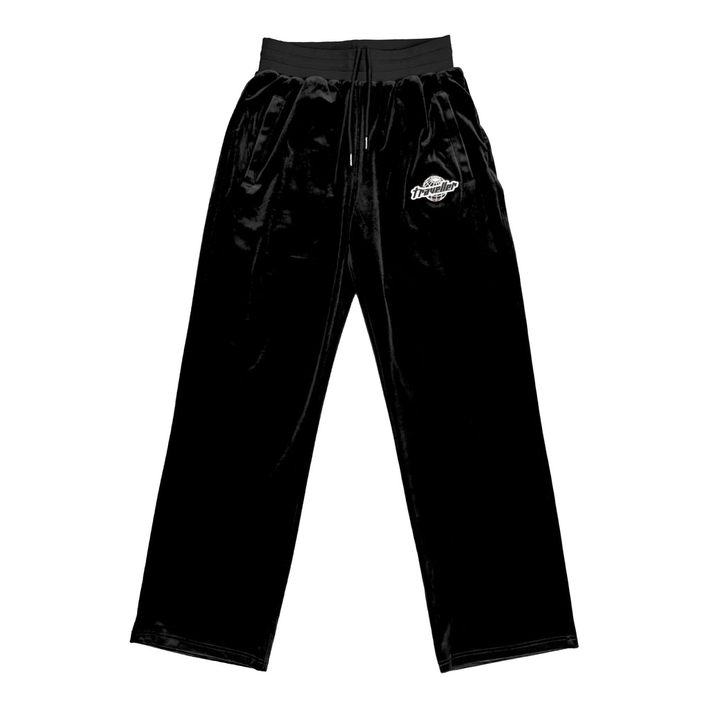 Traveller Velour Pants Black
