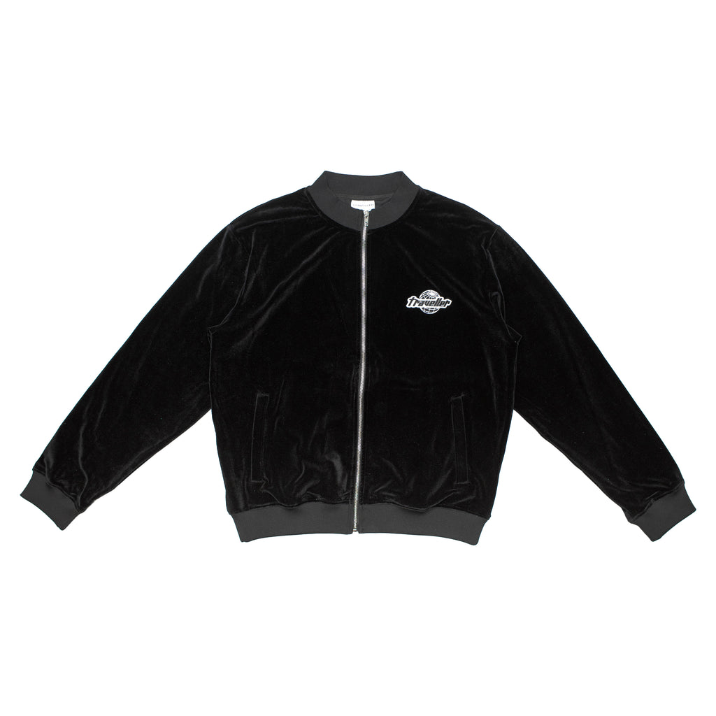 Traveller Velour Top Black