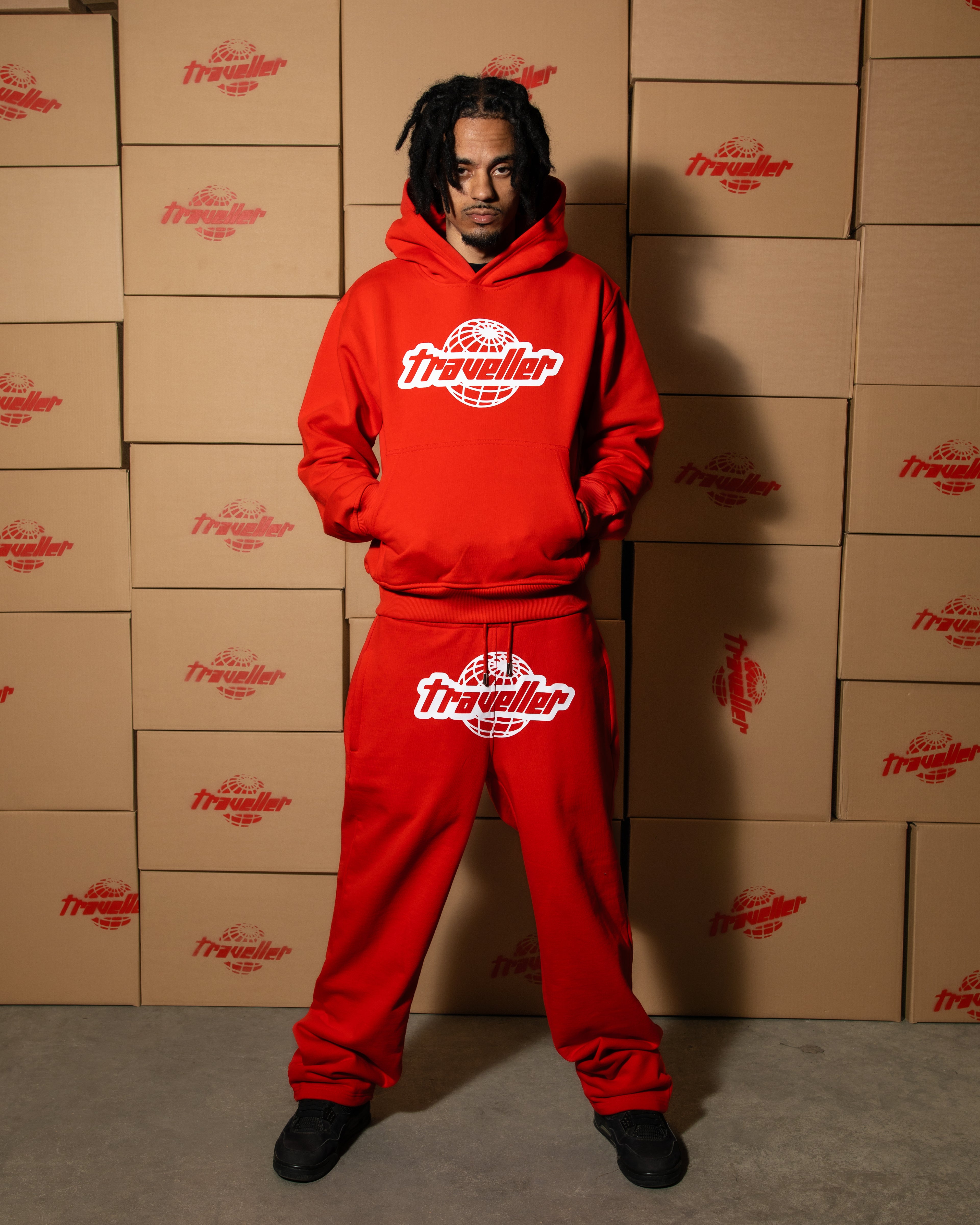 Traveller Hoodie Red