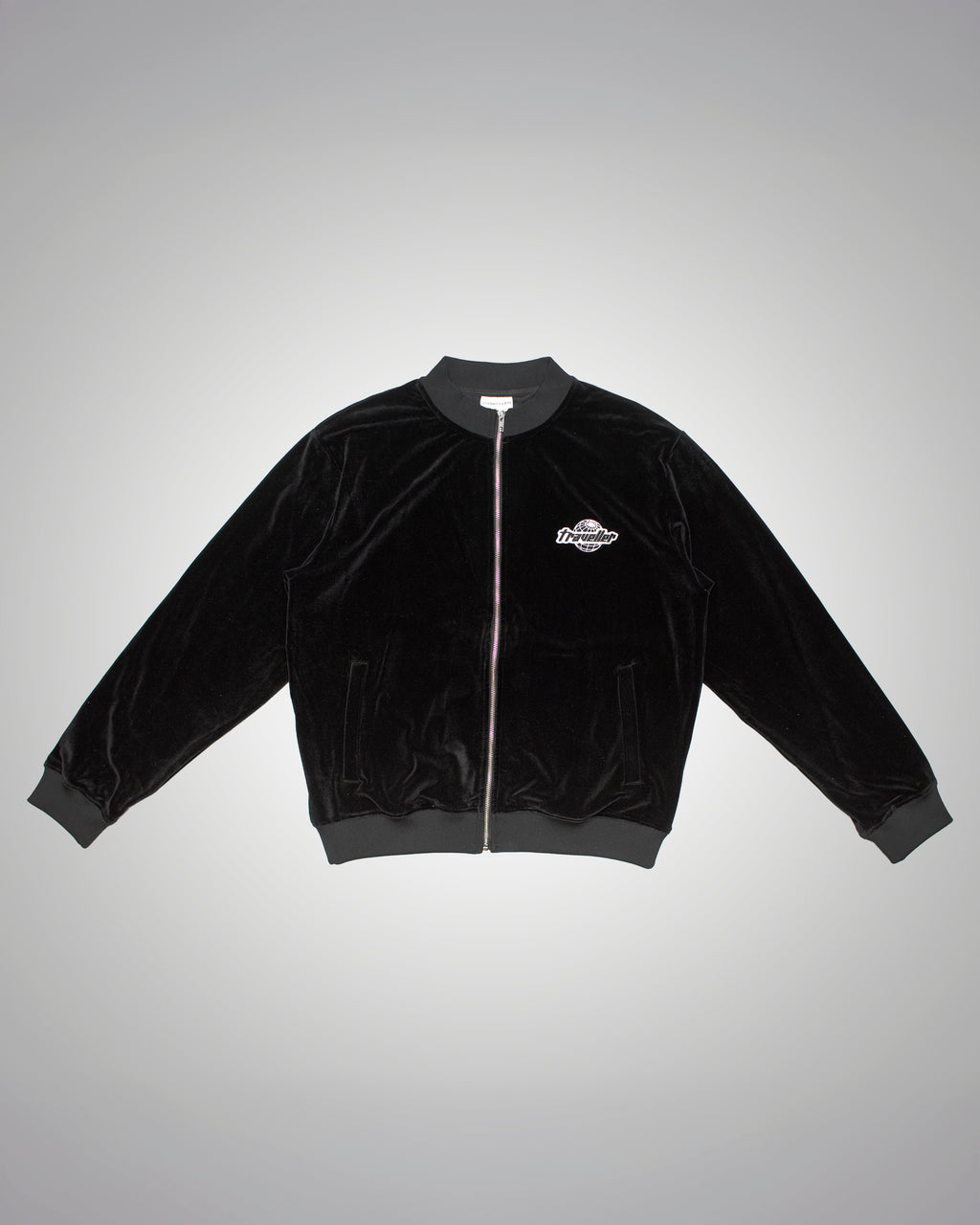 Traveller Velour Top Black