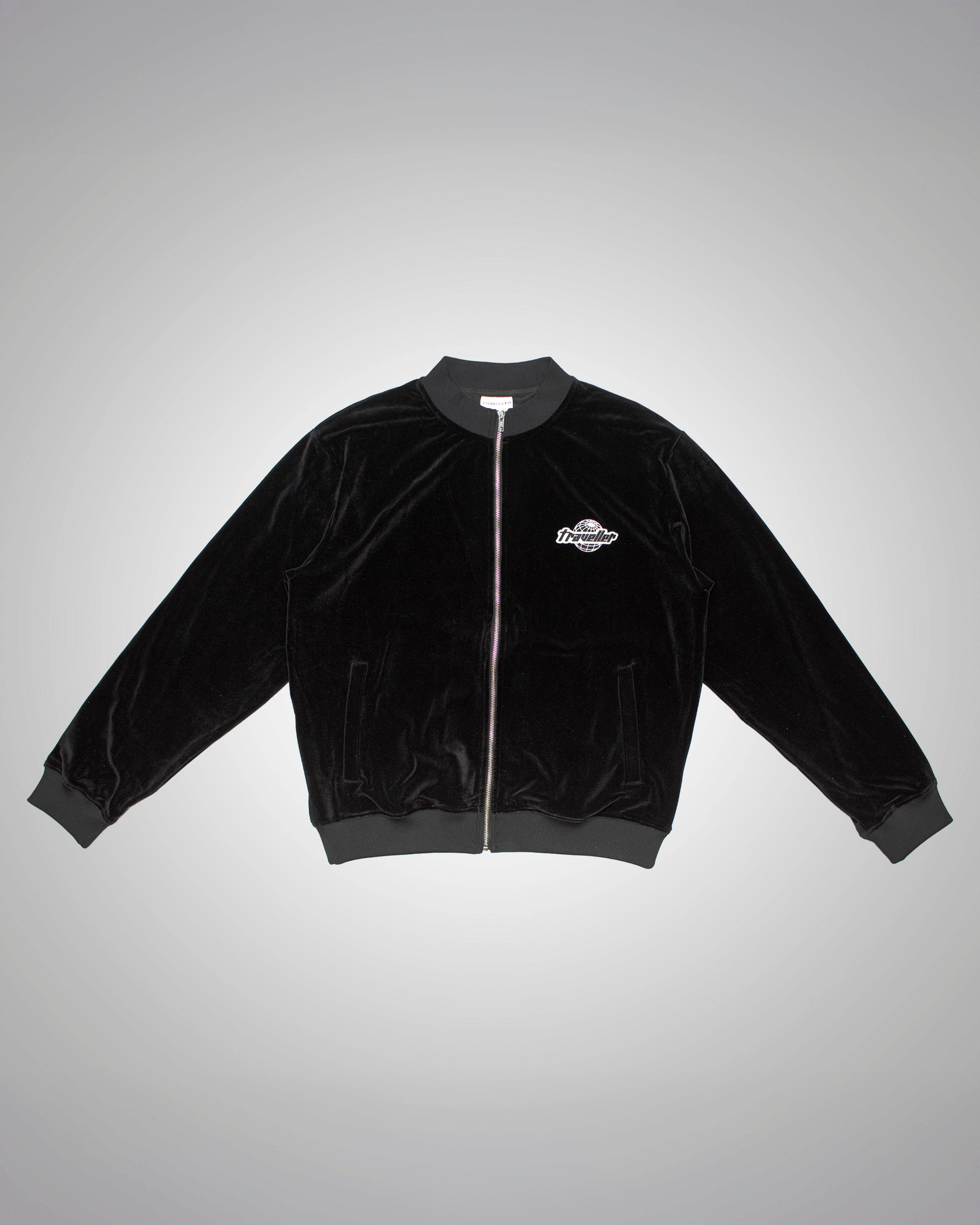 Traveller Velour Top Black